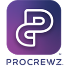 The logo of ProCrewz, the company hiring.
